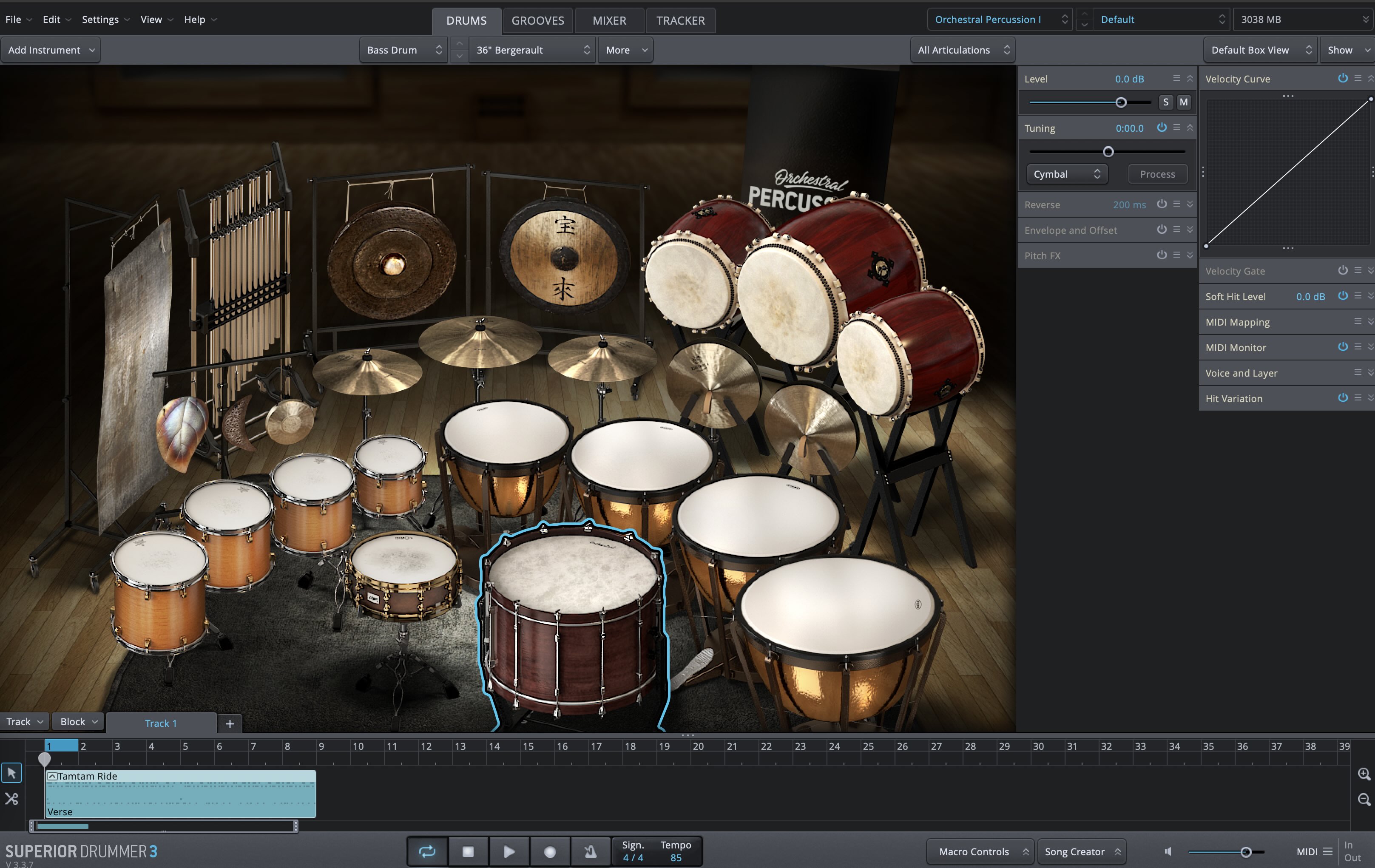 Toontrack Orchestral Percussion SDX